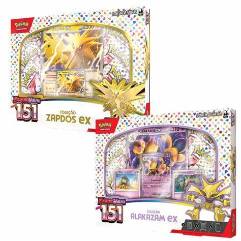 Pokemon Scarlet & Violet 151 Zapdos Box & Alakazam Boxes